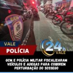 GCM e Polícia Militar fiscalizaram veículos e adegas para coibirem perturbação do sossego