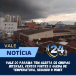 <strong>Vale do Paraíba tem alerta de chuvas intensas, ventos fortes e queda de temperatura, segundo o Inmet</strong>